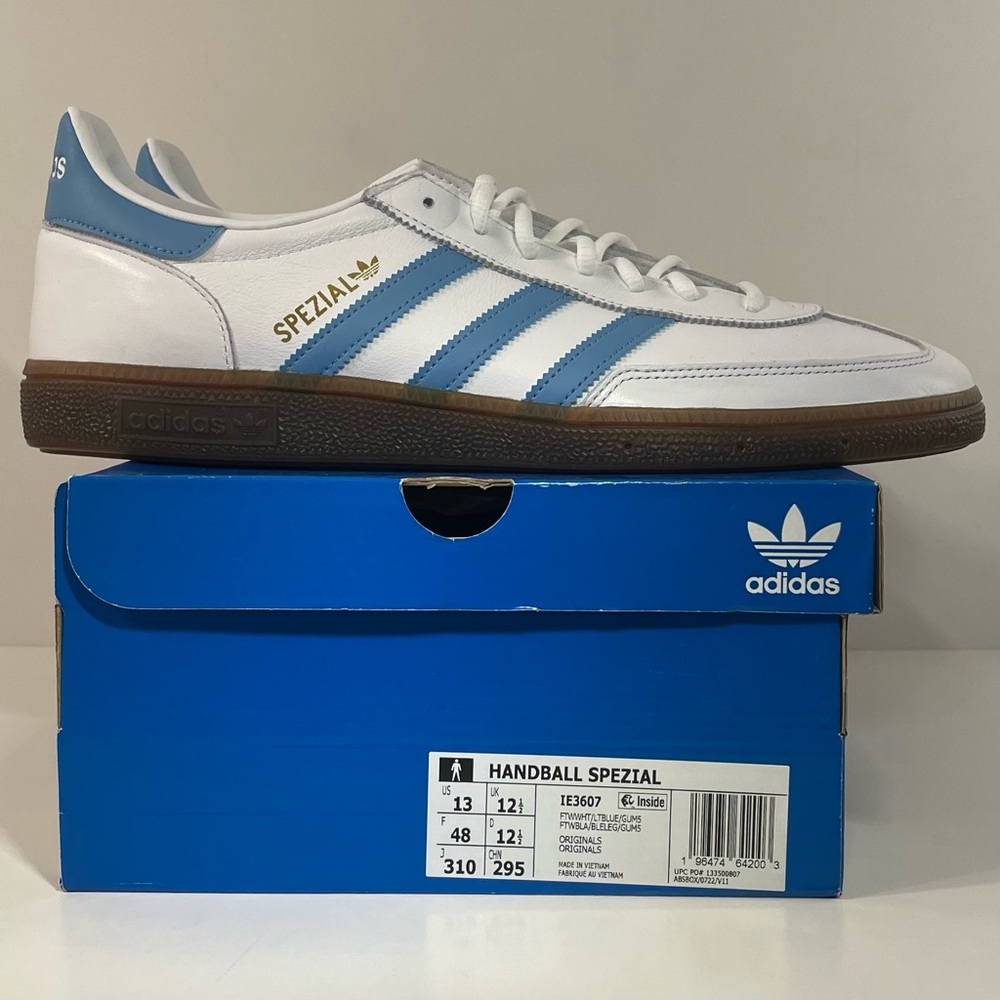 Adidas Spezial White and Blue Men's Shoes